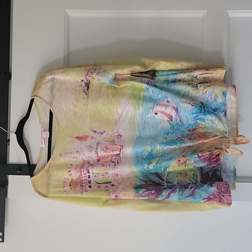 Leoma Lovegrove graphic long sleeve top with tags new